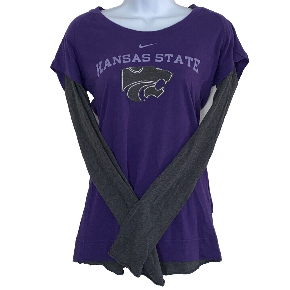 Nike Team Shirt Womens Small Y2K Vintage Wildcats Kansas State University